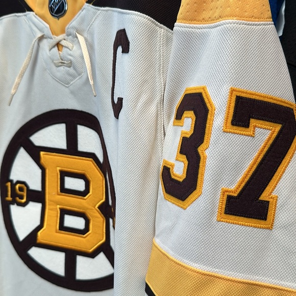 Patrice Bergeron adidas Boston Bruins Captain Patch Primegreen Authentic Jersey - Picture 4 of 8